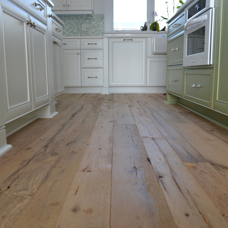 reclaimed, smooth, plank, wood, flooring, raw, natural, finish